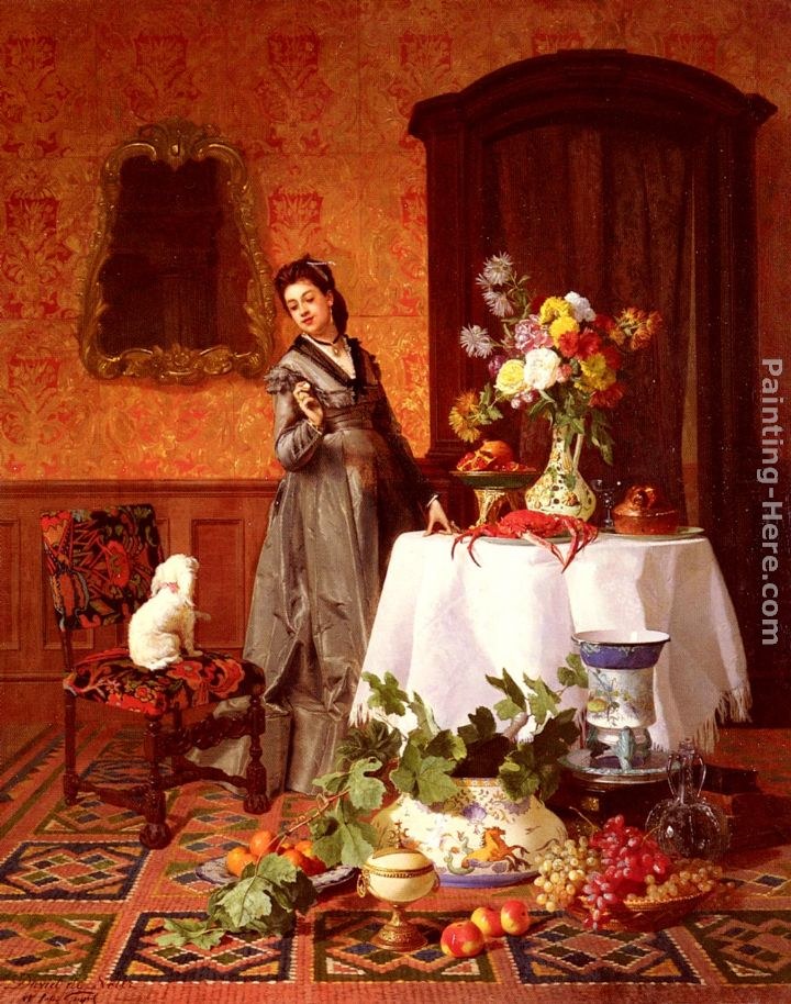 David Emile Joseph de Noter The Lady's Obedient Dog